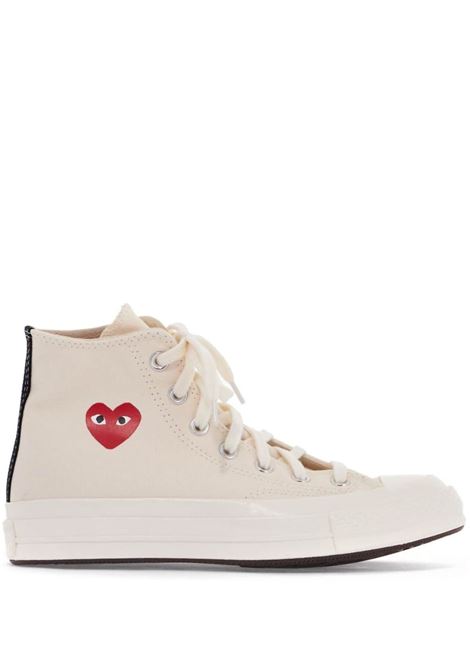 sneakers chuck 70 small heart hi unisex bianche COMME DES GARÇONS PLAY X CONVERSE | AZ-K129-0012